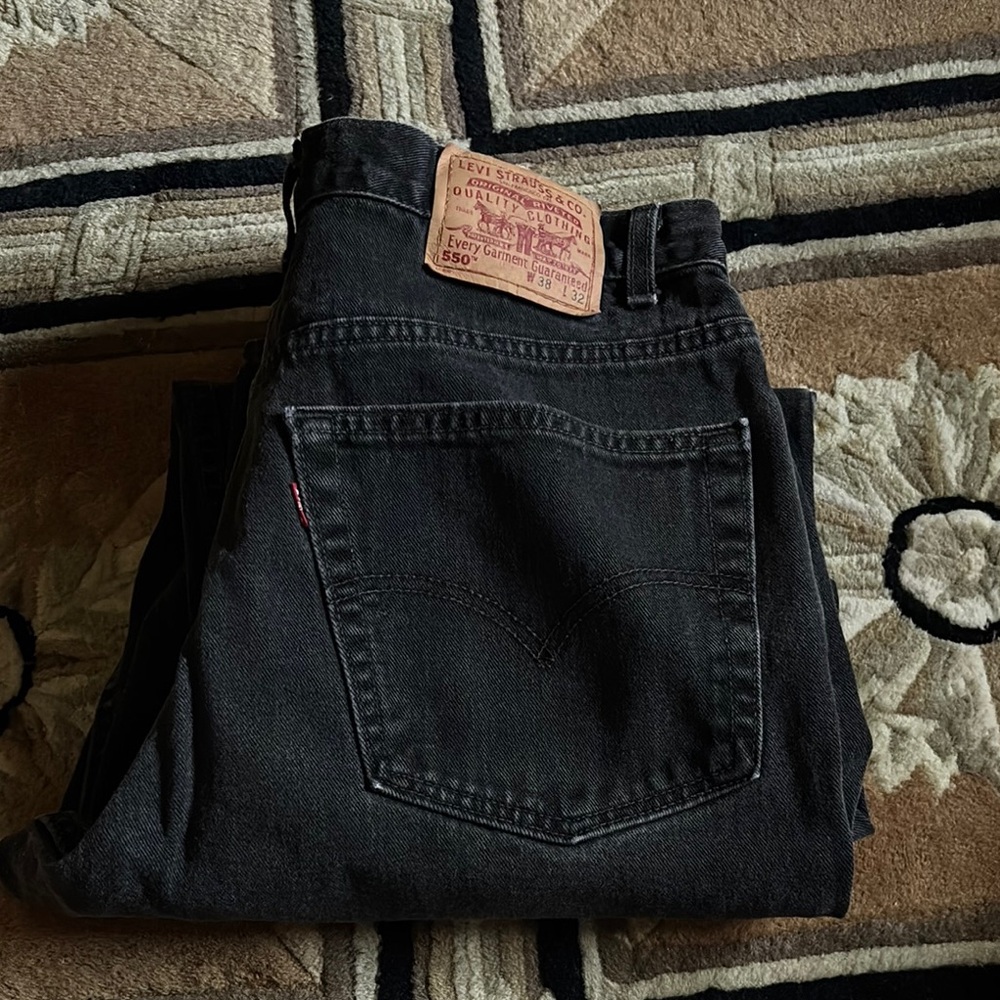 Levi's Black Relaxed Jeans Vintage